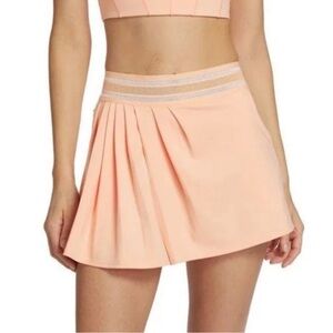 FP Movement by Free People Peach Pleated Skater Skirt